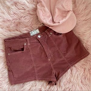 Free People corduroy shorts